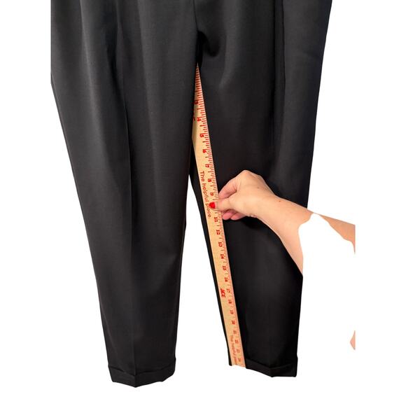 NEW! Nili Lotan 8 WOOL Dress Pants $495 High Rise Straight Leg Cropped Black - Picture 9 of 14